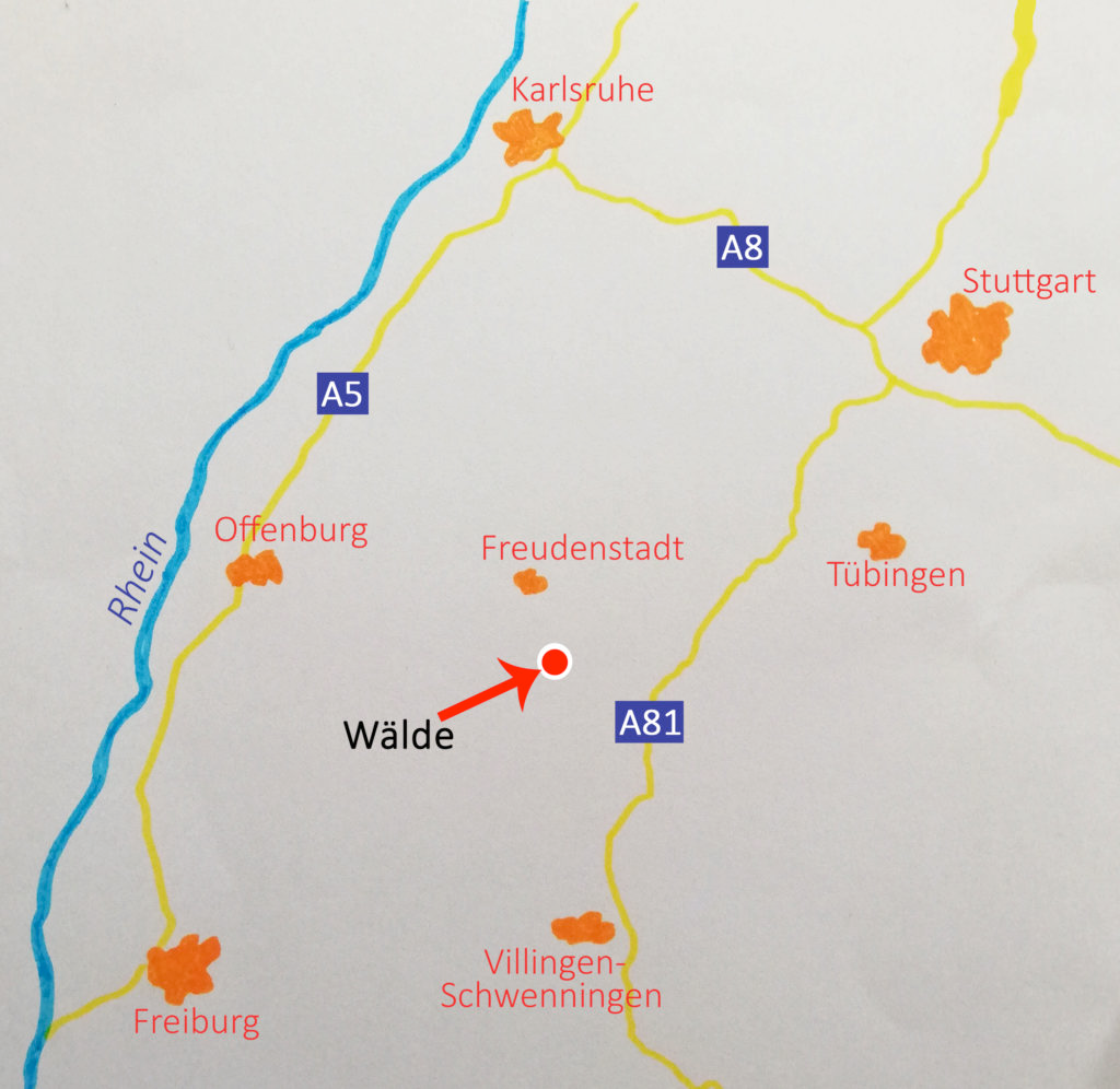 Lageplan von Wälde