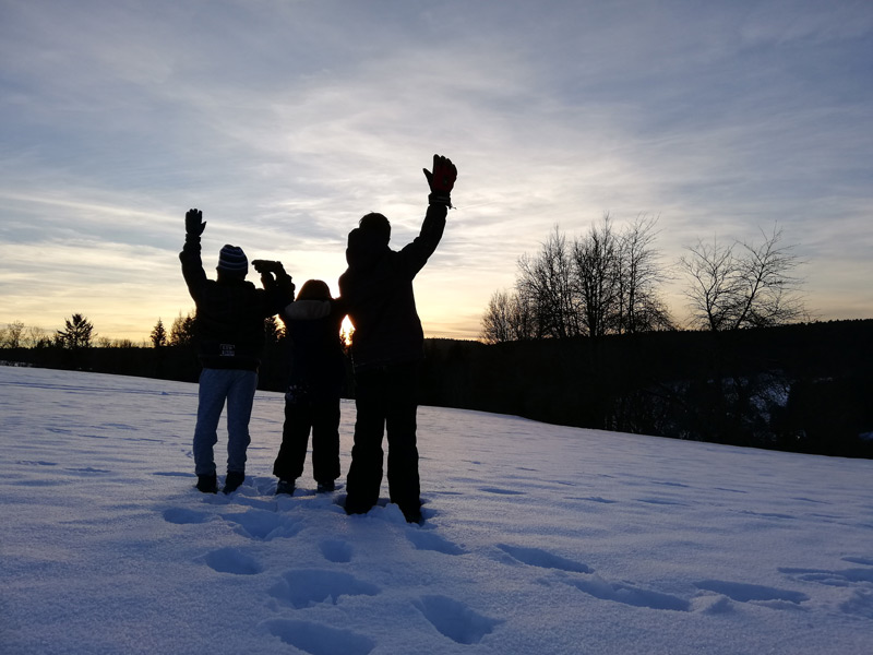 Kinder im Schnee